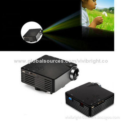Mini projector for iphone projector GP7S support mobile power AV USB SD VGA HDMI not for interactive